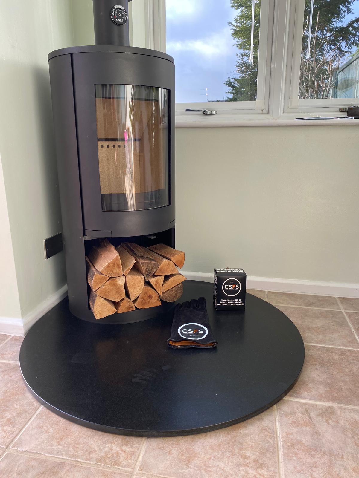 Tear Drop Granite Hearth